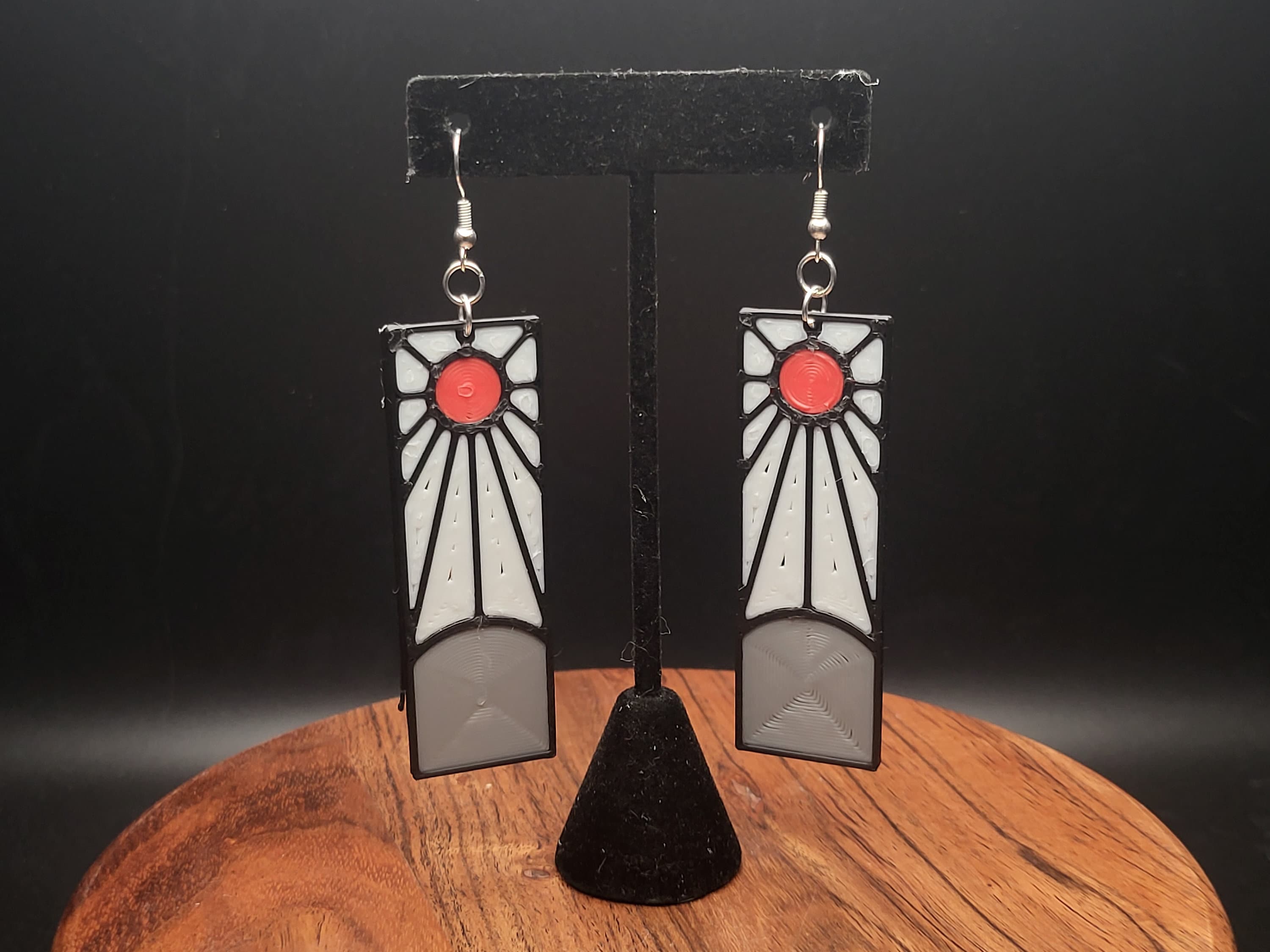 Demon Slayer Kamado Tanjiro Hanafuda Earrings