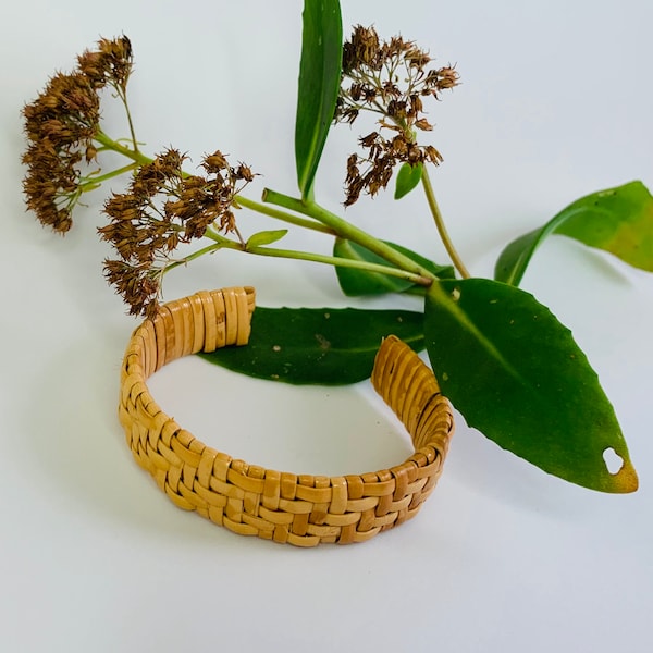 Nantucket Style Woven Cuff Bracelet