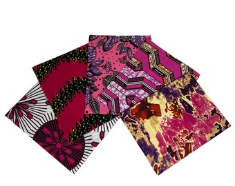 Afrikanischer Stoff Fat Quarter Bundles Patchwork Quilten Art Craft Fabric Ankara 100% Baumwolle Rosa Sammlung Kaufen 5 Set