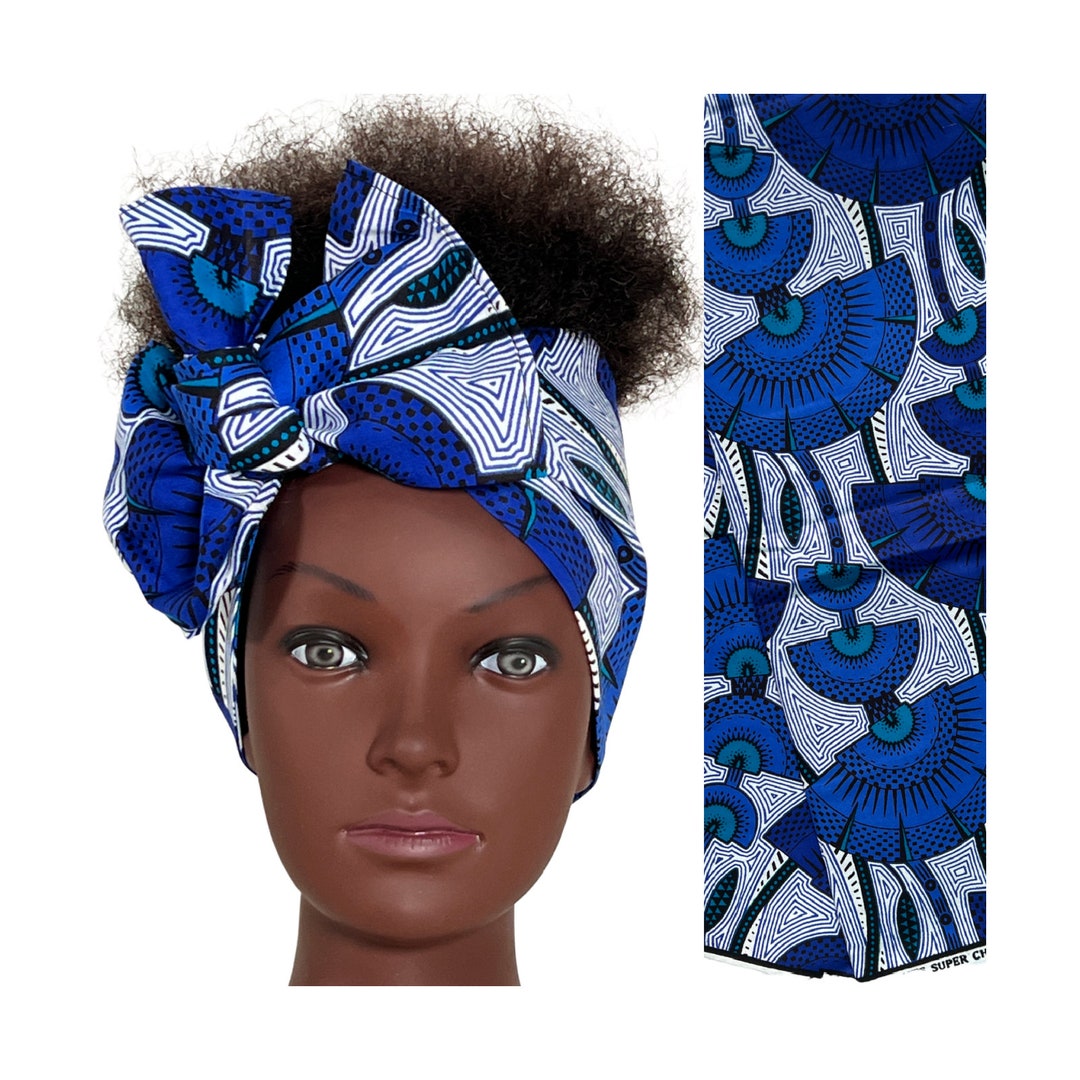 African Fabric Head Wrap Hair Tie/bow/headband/workout Hair Etsy