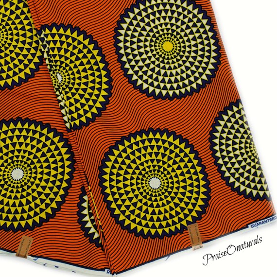 Hand Towel African Wax Print Fabric and Cotton Terry Cloth 