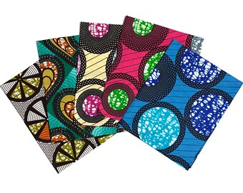 Afrikanischer Stoff Alle 5-er Set Fat Quarter Bundles Patchwork Quilten Ankara Print Baumwolle Schöner bunter Art Craft Fabric MITEX Holland