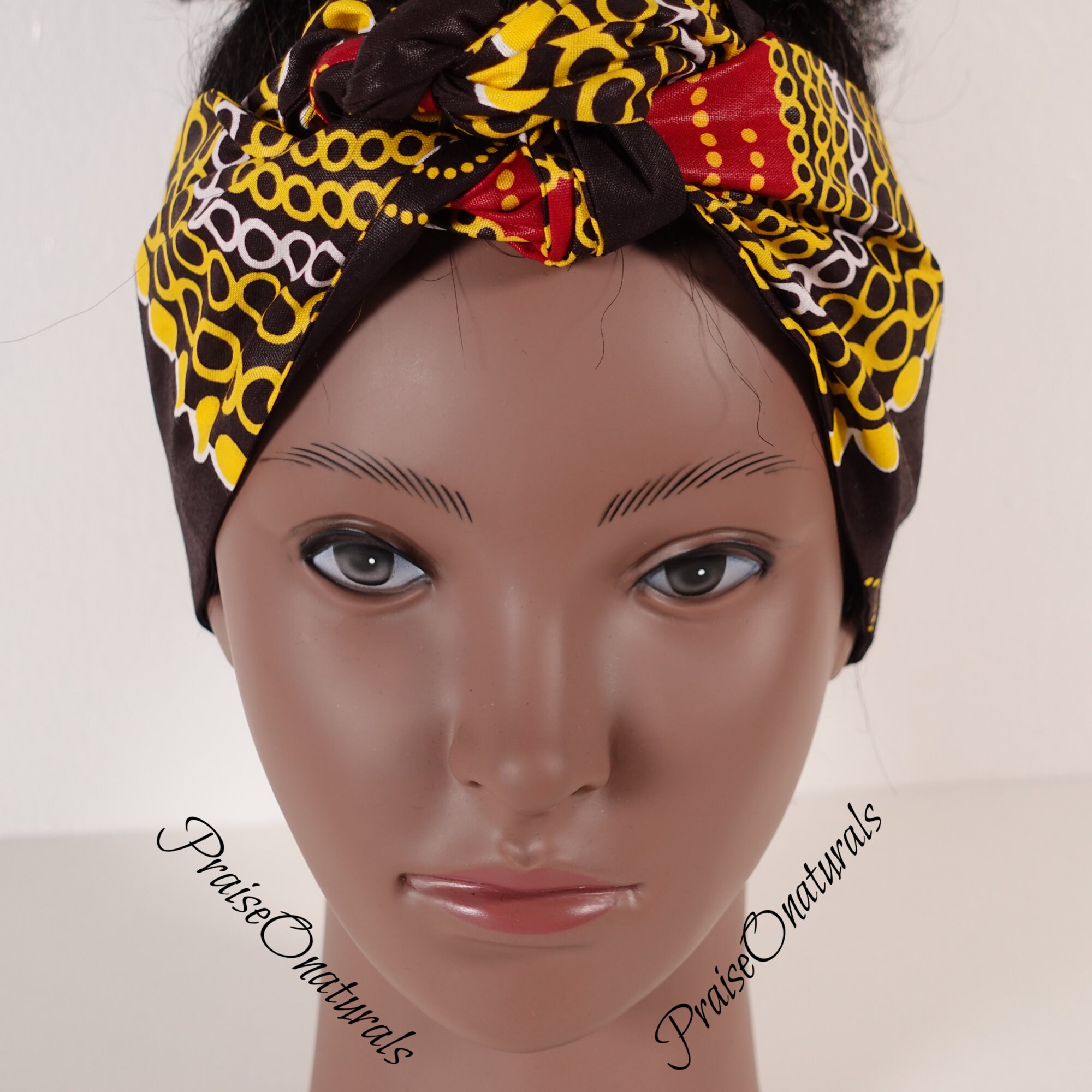 African Fabric Head Wrap and Adjustable Face Mask Hair Etsy