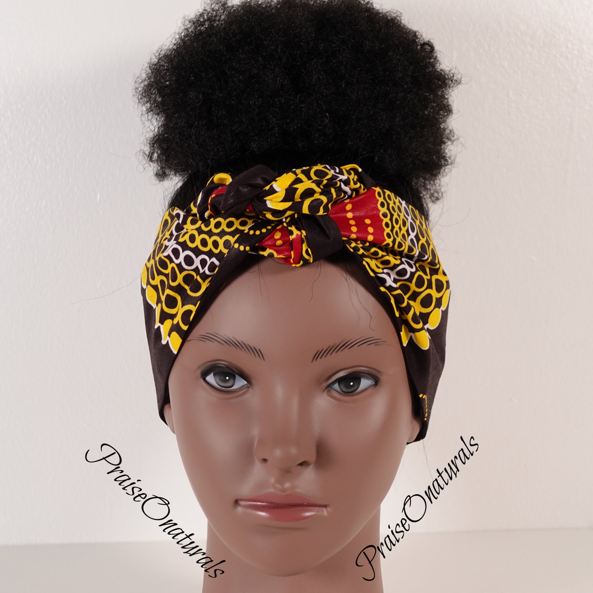 African Fabric Head Wrap and Adjustable Face Mask Hair Etsy