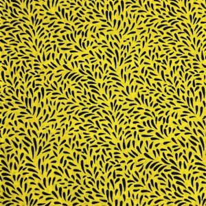 Afrikanischer Stoff Wax Print Gelb Schwarz Ankara 6 Yards 100% Baumwolle Qualität Nähen Material