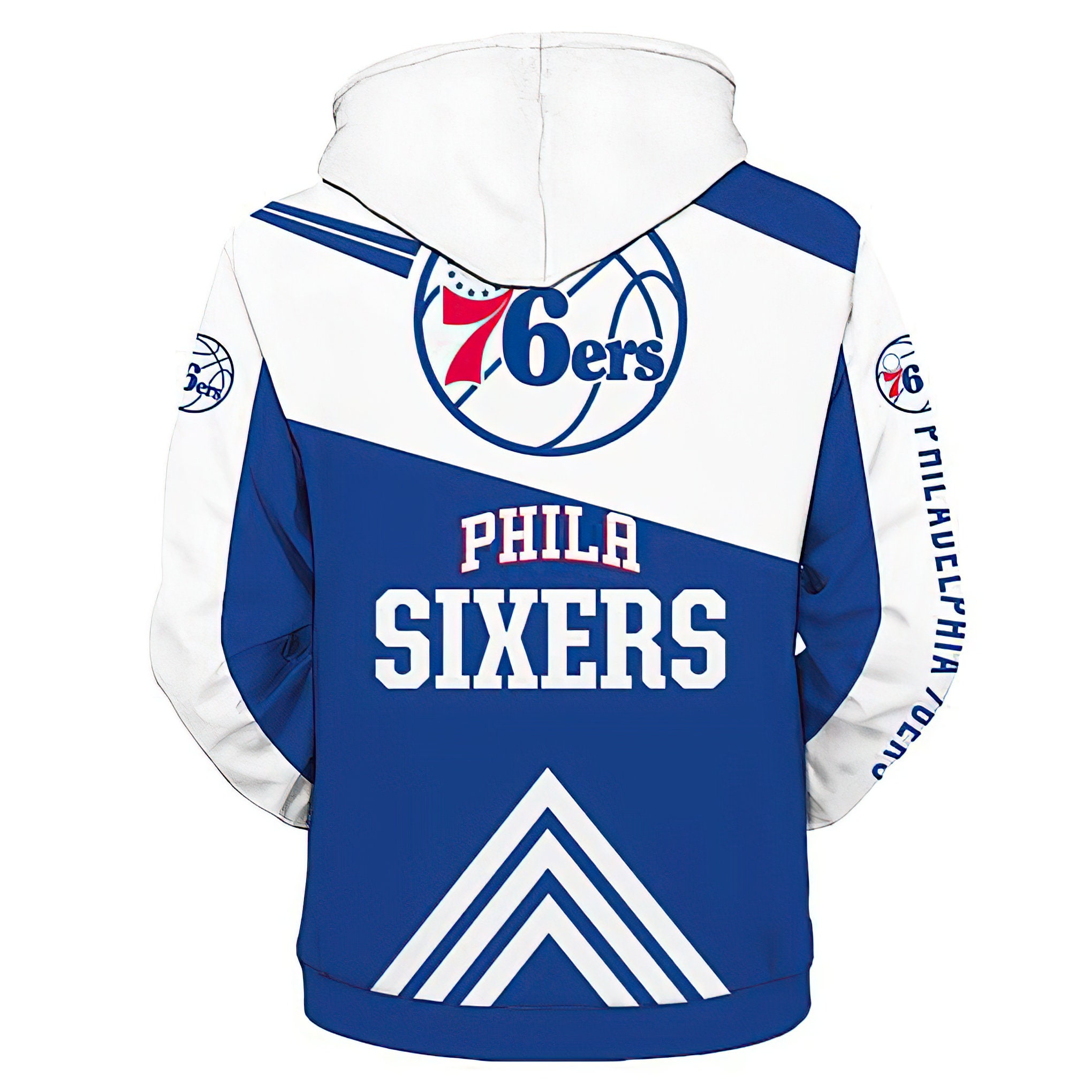 Philadelphia 76ers NBA Premium Fleece Hoodie Philadelphia Etsy