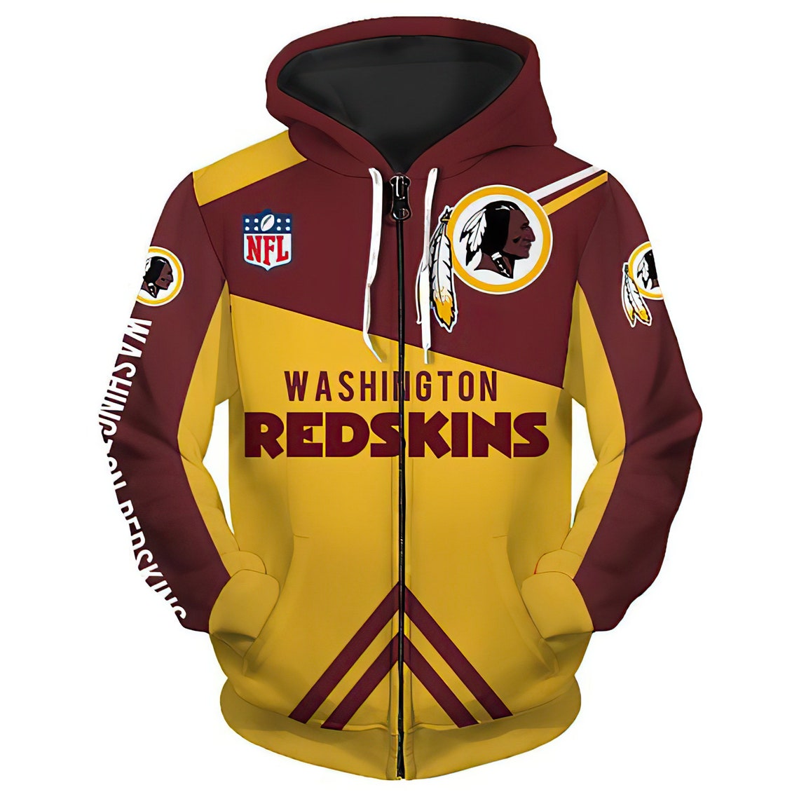 Washington Premium Fleece Hoodie NFL Washington Sweatshirt Etsy