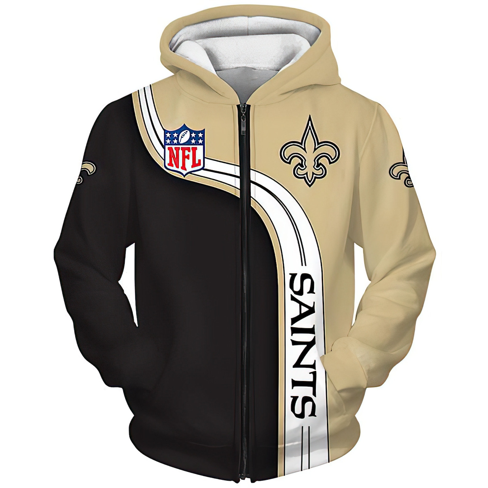 NFL New Orleans Saints Premium Fleece Hoodies NFL New Orleans | Etsy