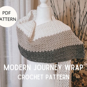 Modern Journey Wrap | Crochet Pattern | PDF Crochet Wrap Pattern