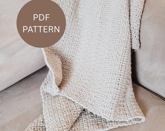 Simple Crochet Baby Blanket PDF Pattern