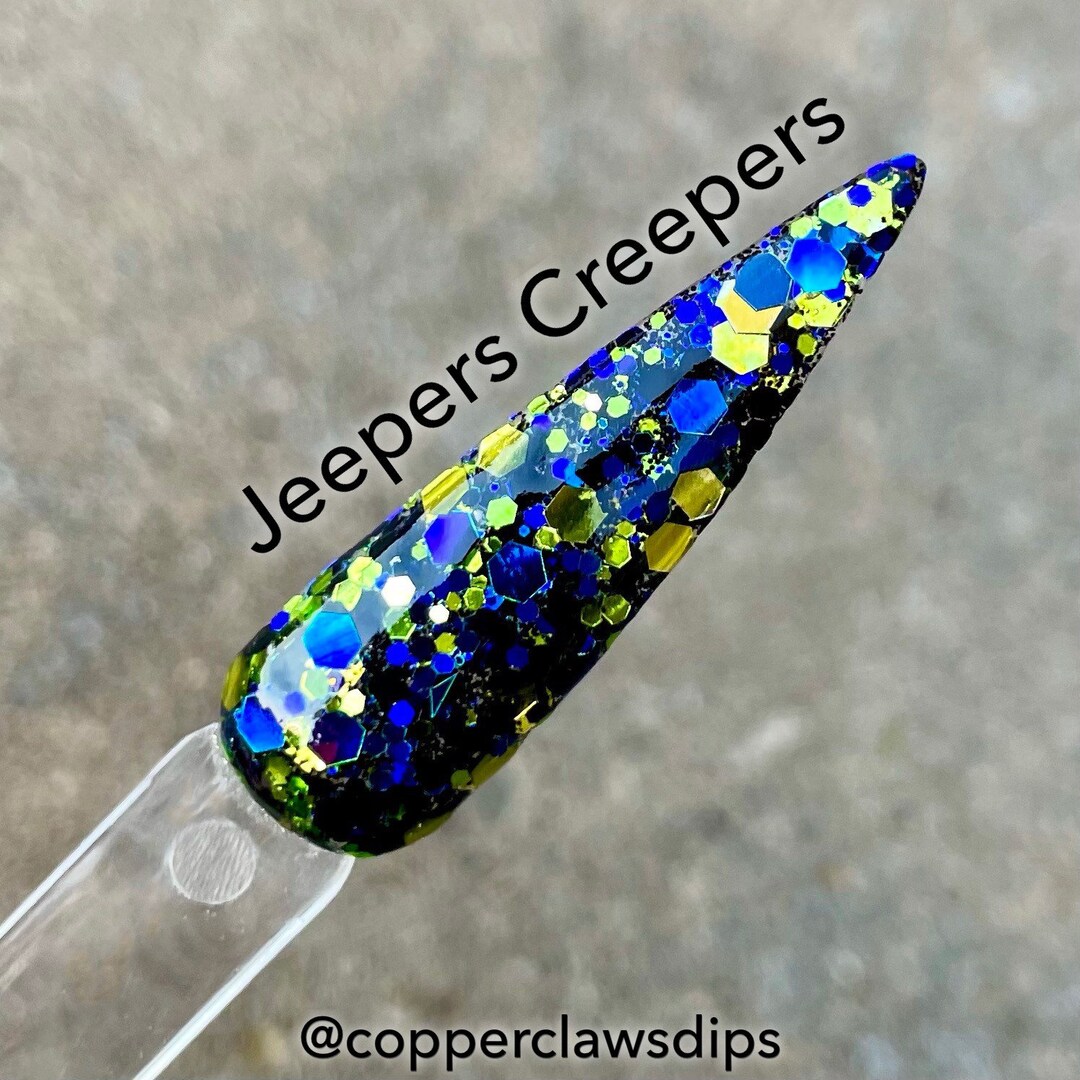 Jeepers Creepers Dip Powder Dip Powder for Nails Glitter Etsy