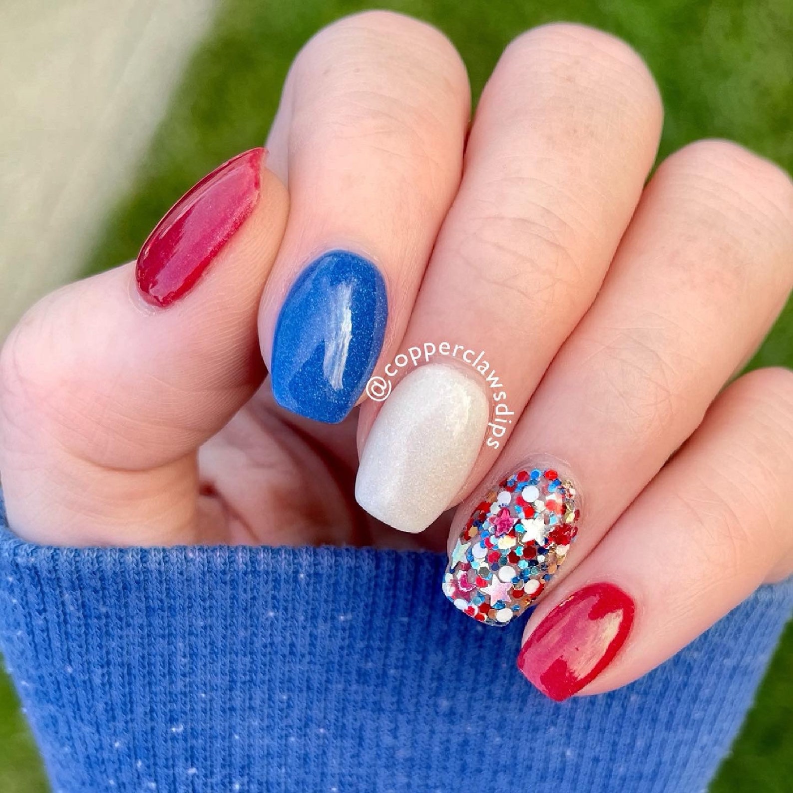 Pearl Dip Powder Nail Dip White Shimmer Dip 4th of Etsy