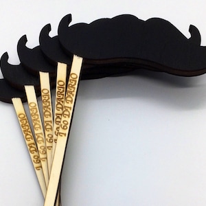 DECORAZIONE BAFFO top cake per torta  props party festa compleanno mustache idea regalo festa a sorpresa simpatica baffo