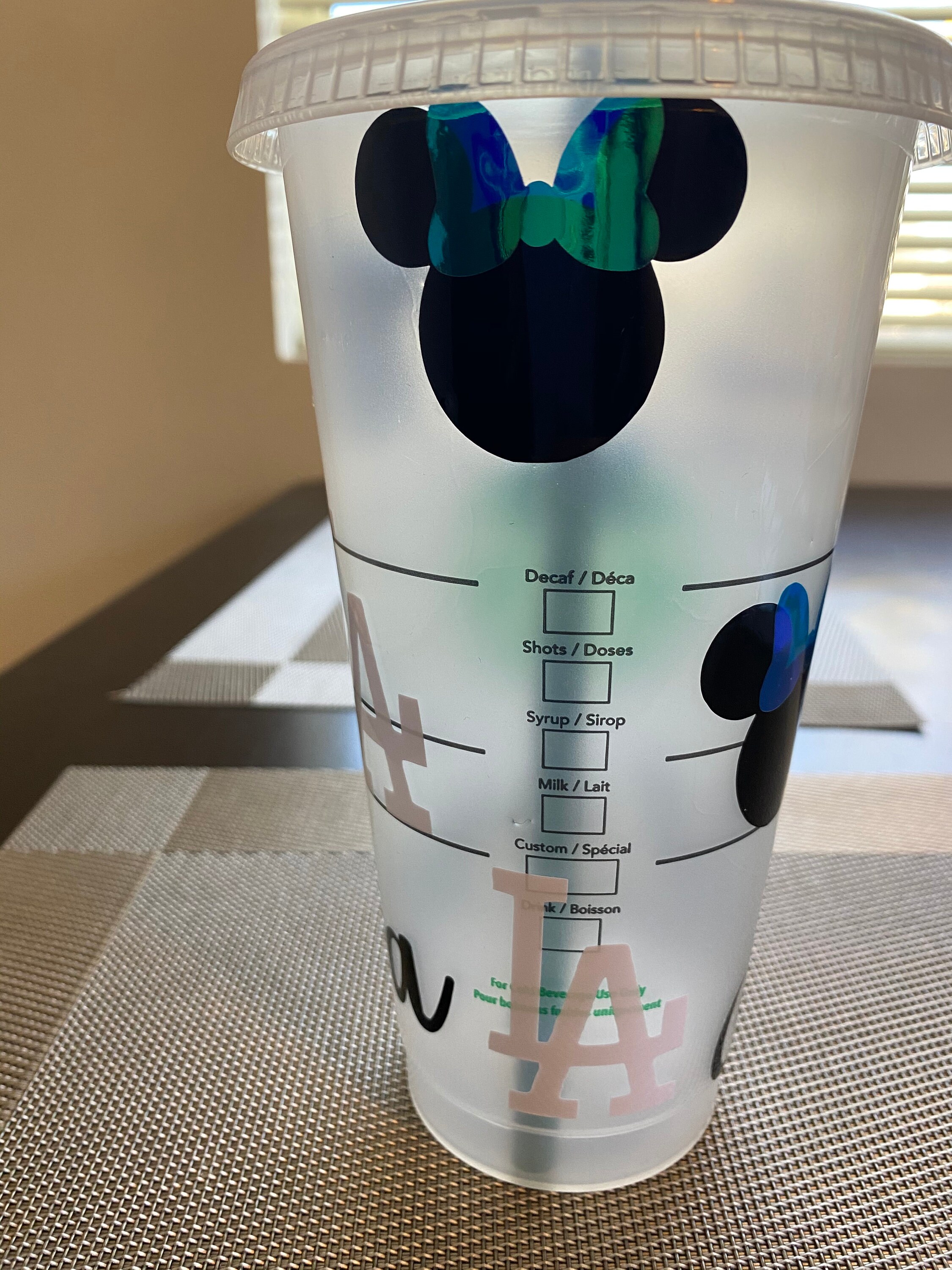 LA Minnie Mouse Starbucks Cup Etsy