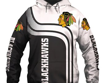 Blackhawks Hoodie Etsy