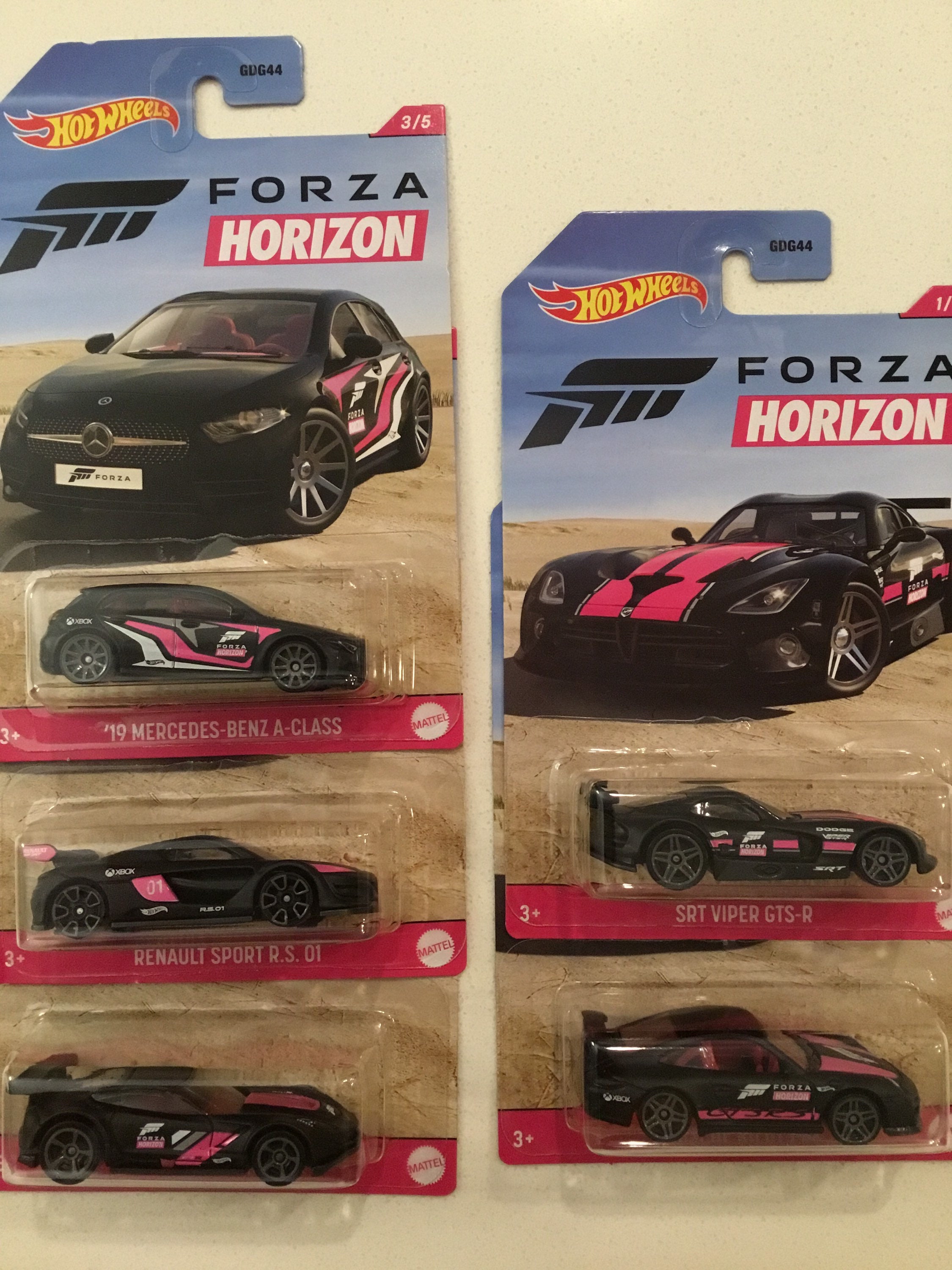 Hot Wheels Forza Horizon GDG44 Juego de 5 figuras de Cars 