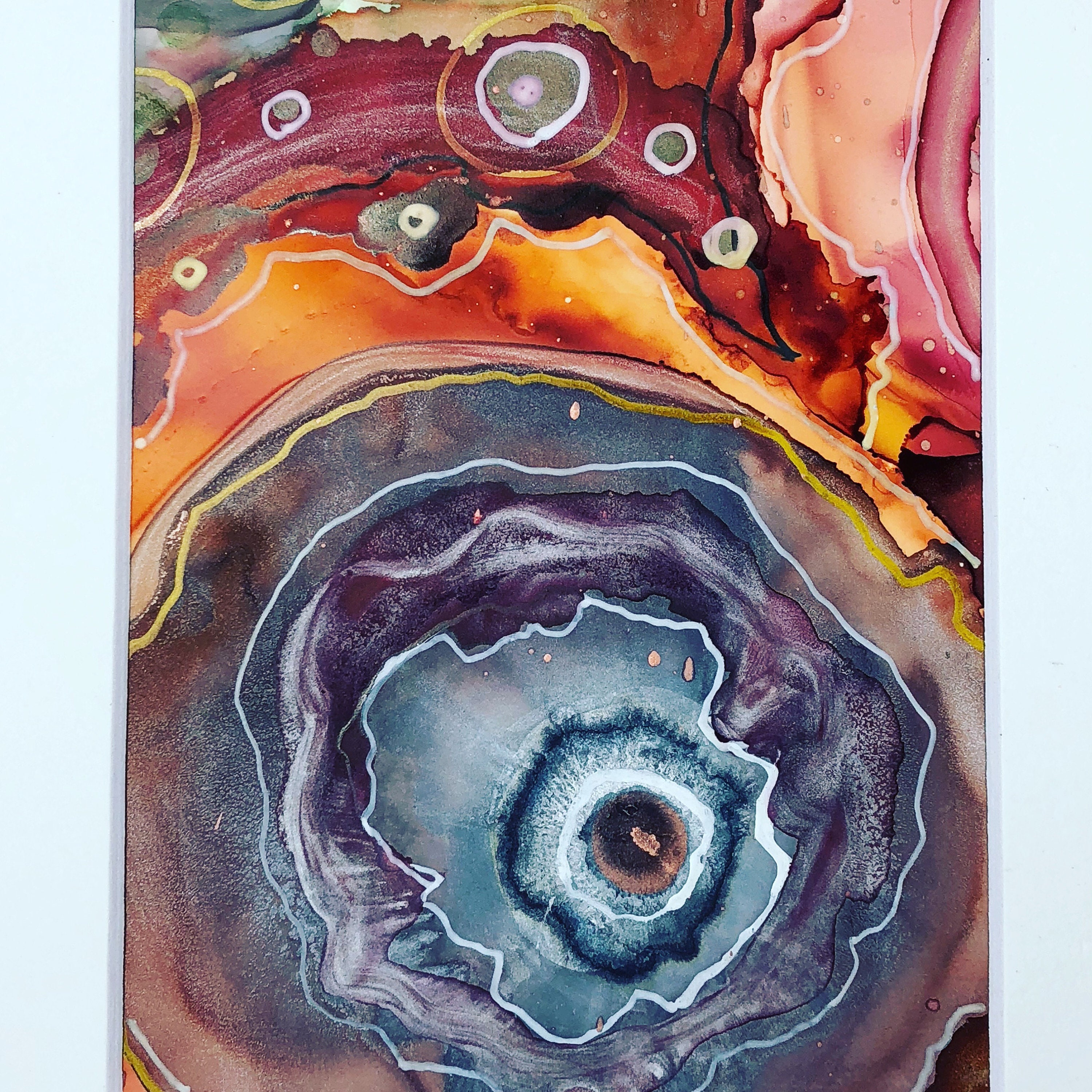 Original abstract alcohol ink painting alcohol ink art Etsy