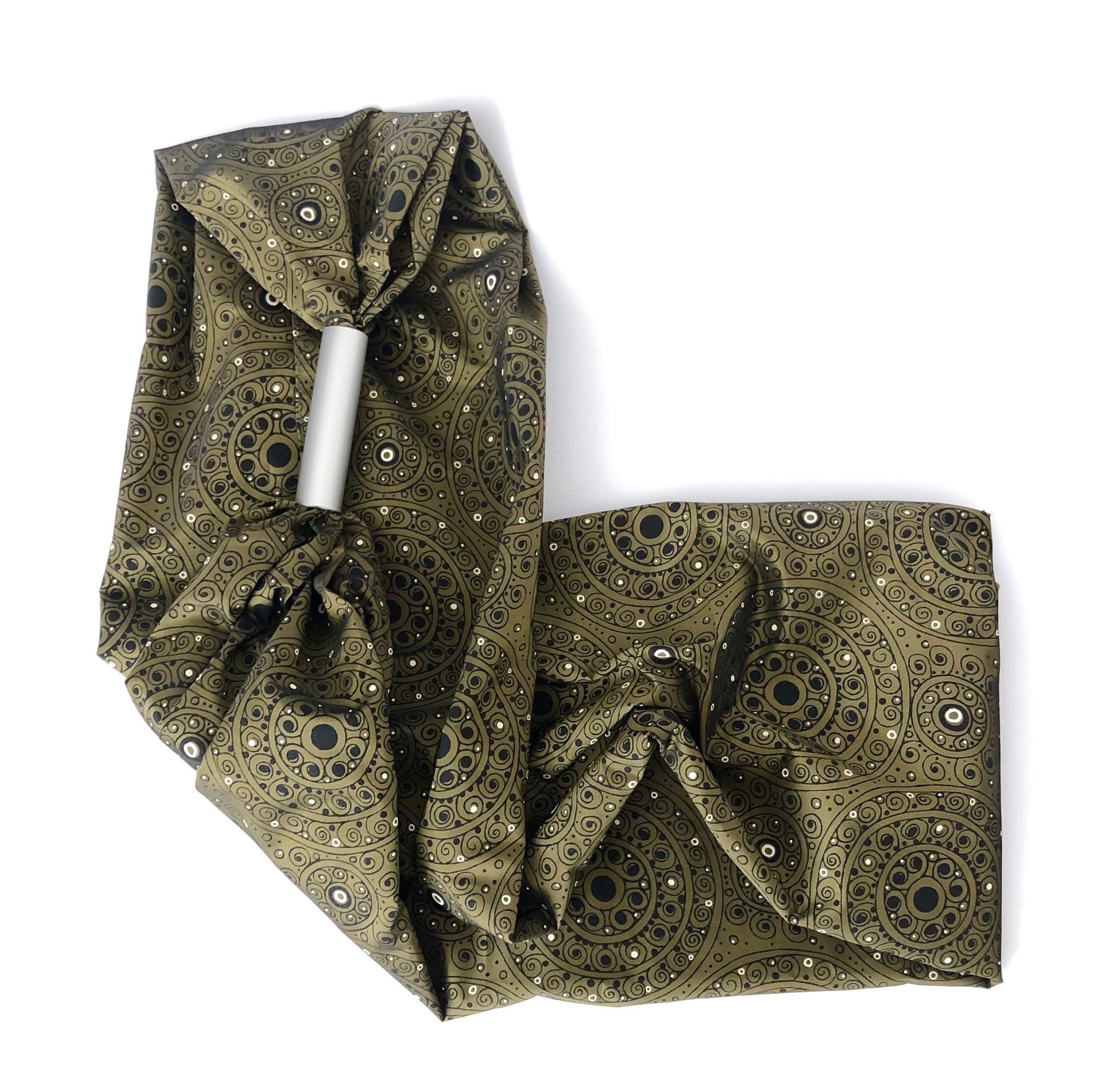 NeckStola Fancy Green Taffety. Elegant Infinity scarf with Etsy