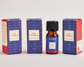 Nag Champa Essential Oil Diffuser Blend by Aromafume | Made with fresh Champa and Patchouli | Spiritual, Calming & Non-Toxic Essential Oil