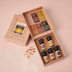 Frankincense, Myrrh, Benzoin, Copal, Frankincense & Myrrh Oils | Resin Essential Oil Blend Gift Set by Aromafume | Gift Set