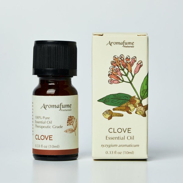 Aromafume Clove Essential Oil - 100% Natural, Essential Oils - Pure, Spicy Aromatherapy Oil for Home Diffusers - Gifts for Her - 10ml