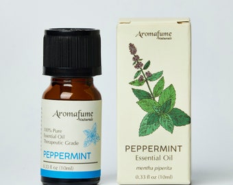 Aromafume Peppermint Essential Oil - 100% Natural, Essential Oil - Pure, Aromatherapy Oil for Home Diffusers - Gifts for Her - 10ml