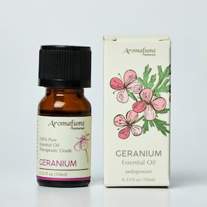 Aromafume Geranium Essential Oil - 100% Natural, Grade Essential Oil - Pure, Floral Aromatherapy Oil for Home Diffusers - Gifts for Her 10ml