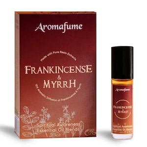 Frankincense & Myrrh- Boswellia Carterii- Boswellia Serrata- Resin Essential Roll on | Charged with Pure Resins | Spirituality | Purify