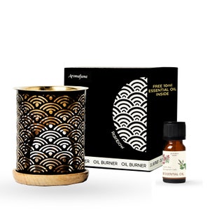 Aromafume Rainbow Essential Oil Burner | Oil Diffuser + Candle | Aromatherapy Diffuser |  Comes with a surprise 10ml Essential Oil