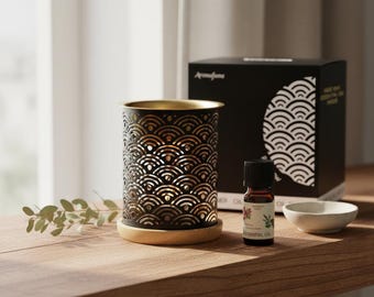 Rainbow Burner – Aromatherapy Diffuser & Smokeless Oil Warmer, Tealight Oil Diffuser, Brass Aromatherapy Oil Burner