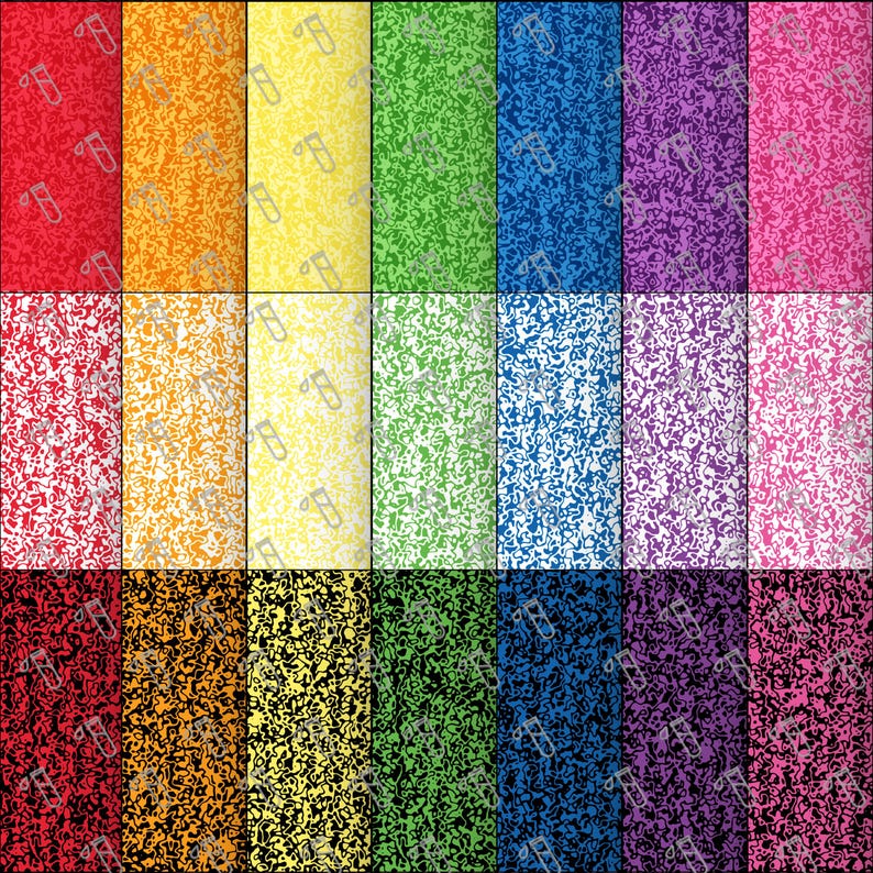 300 Organic Squiggle Patterns - Printable Scrapbook Designs - Seamless ...