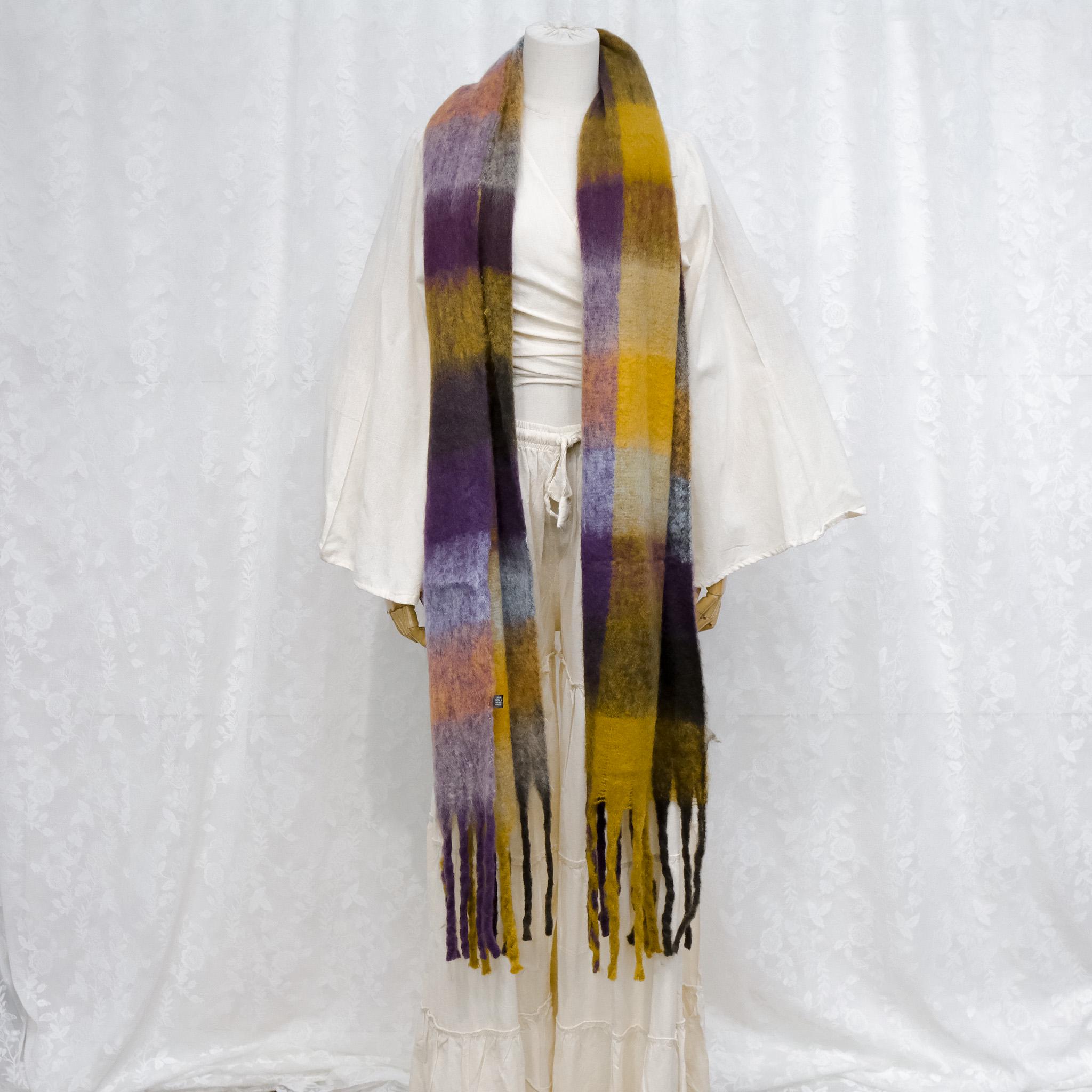 Plaid Check Scarf, Long Shawls, Warm Soft Unisex Scarf