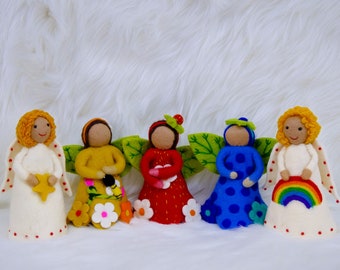 Felt Angel Tree Topper, Handmade Felt Angel, Christmas Decor , Holiday Gift, Gift for Christmas, Elegant Felt Angel, Toy for Kid, Home Decor