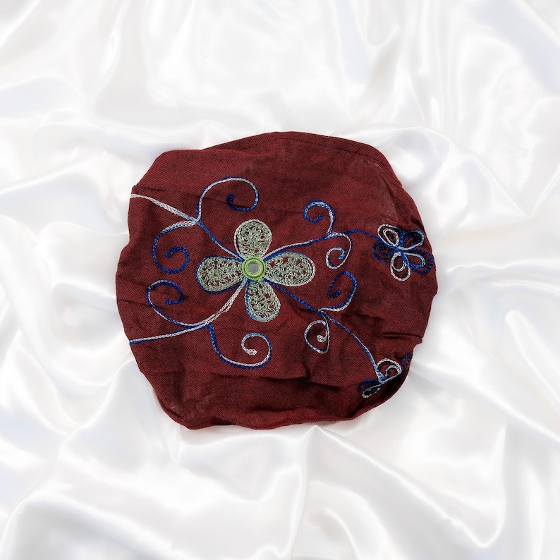 Broderad huvudband, bomullspannband, boho yogapannband bild 10