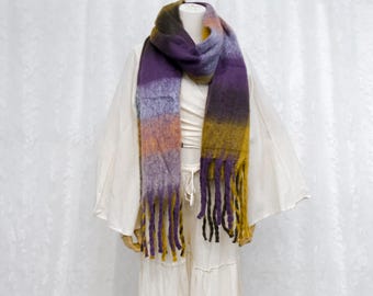 Amazon.com: Large Chunky Plaid Scarf Checked Oversized