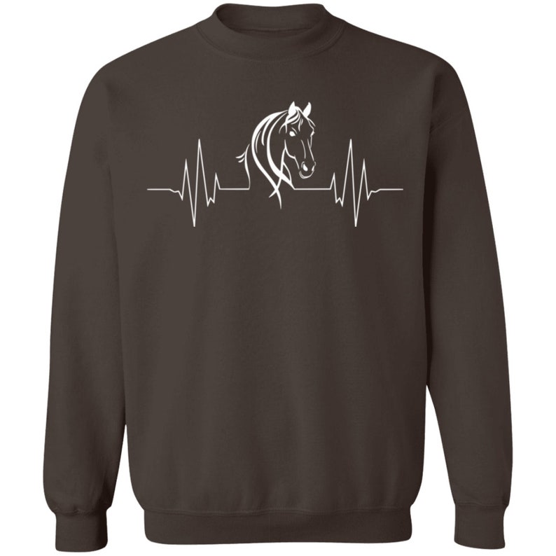 Horse Heartbeat Shirt Horse lover Gift Shirt Horse Head Horse Lover/'s Gift Heartbeat Unisex Sweatshirt