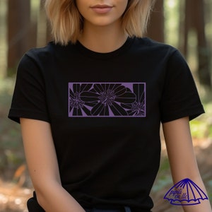 Naupaka T-Shirt - Block Print Inspired - Hawaii Flowers - Hawaii T-Shirt - Nature Inspired - T-Shirt for Gifts - Hawaii Tee - Naupaka Tee