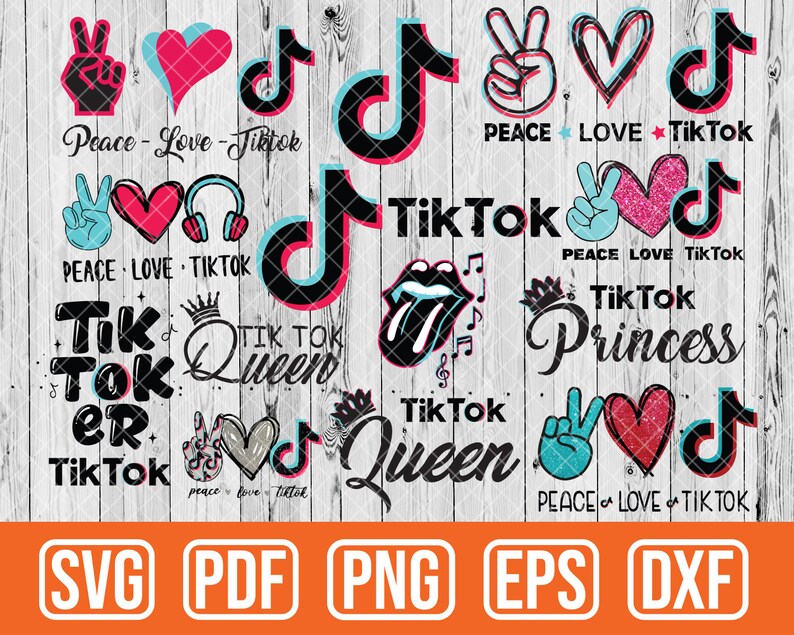 Download Big Bundle Tiktok Logo Svg Love Tiktok Svg Tiktok Logo Svg Etsy