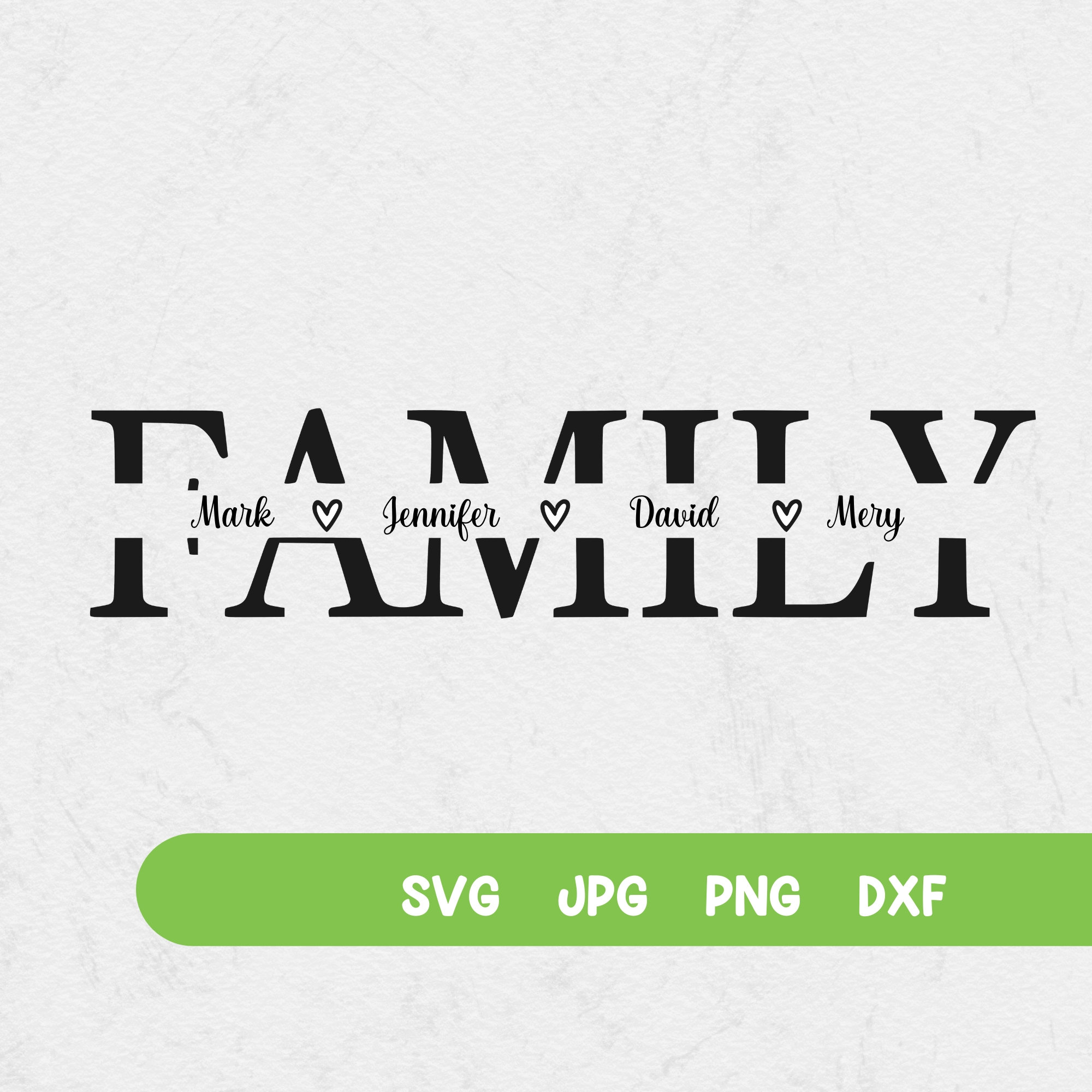 Fall Split Name Frame Family Split Name Frame SVG: Clipart Cut File (digital Download) - Etsy