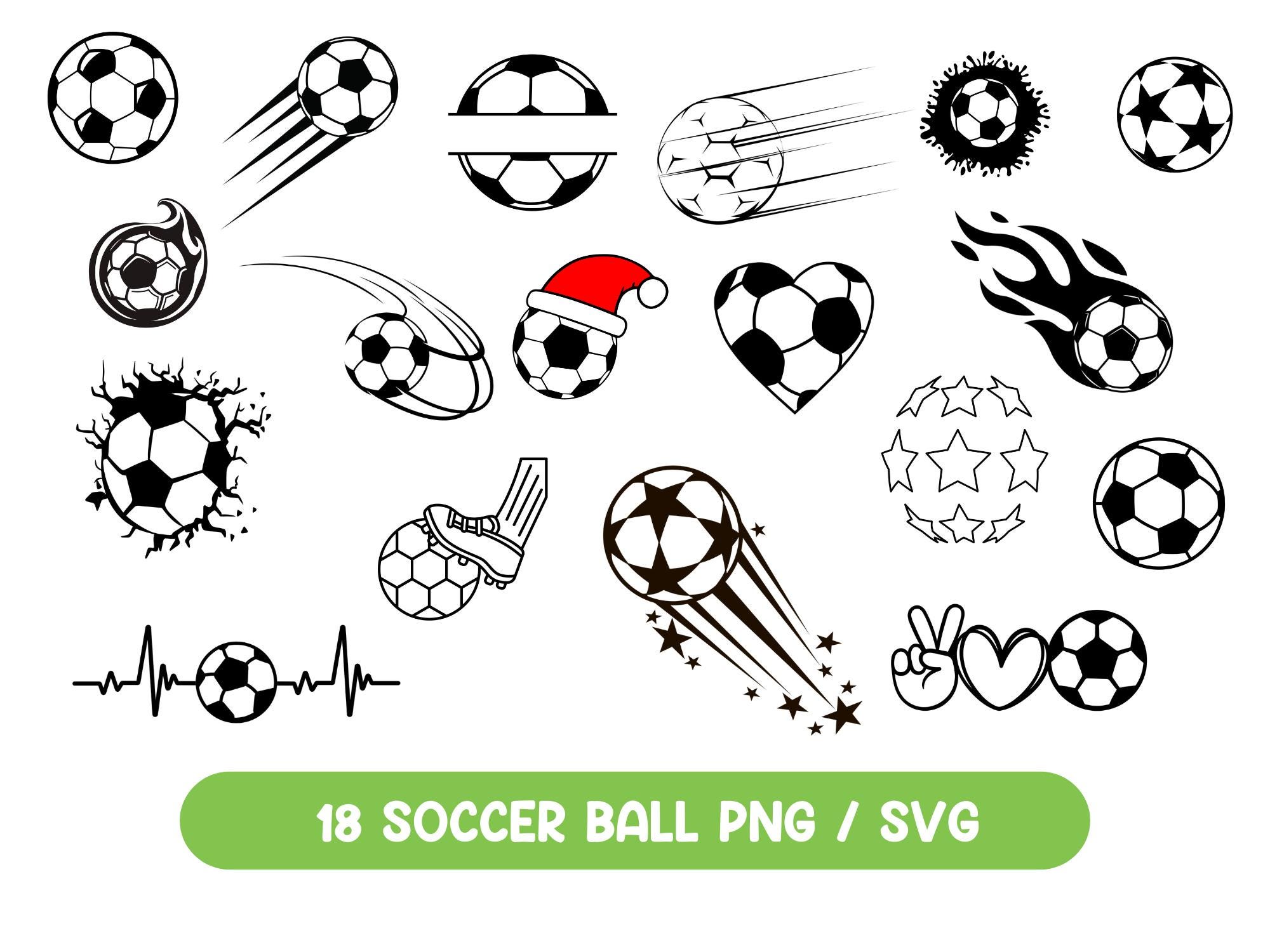 Soccer SVG Bundle: Ball Cut Files for Cricut (digital Download) - Etsy ...