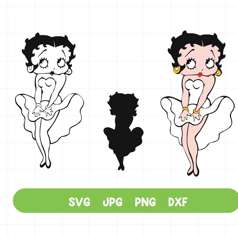 Betty Boop Svg - Etsy