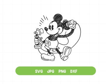 Classic Mickey Minnie Sketch PNG Clipart, Mickey Minnie Hand Draw Pencil Style Black And White Mouse, Retro Classic Mickey, Commercial Use