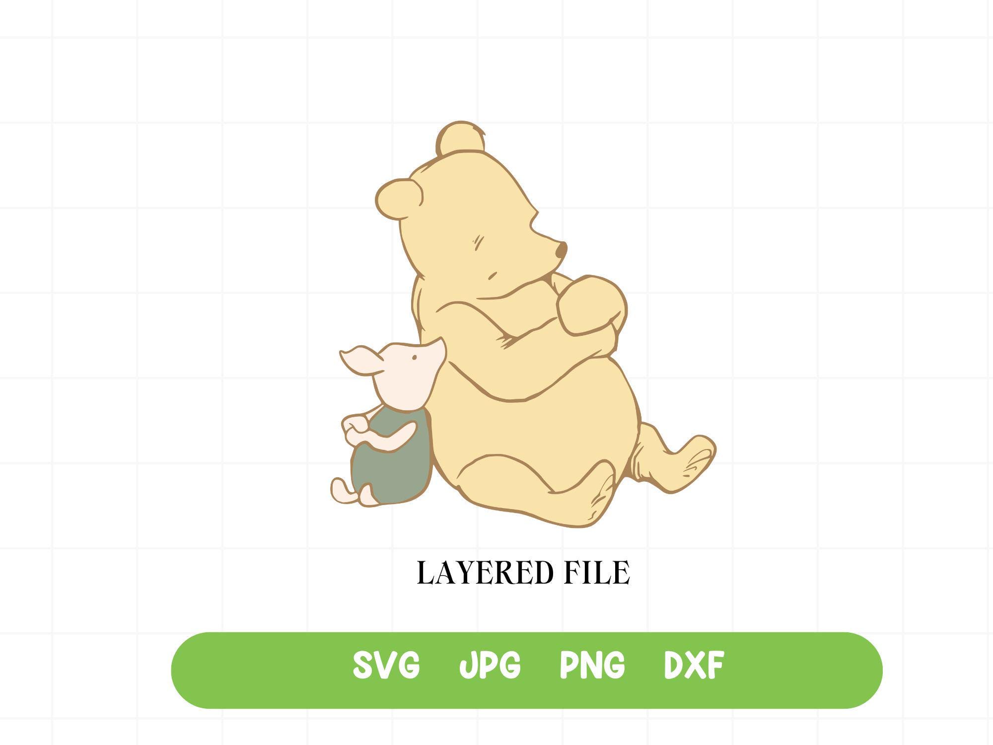 Classic Winnie the Pooh Svg - Etsy