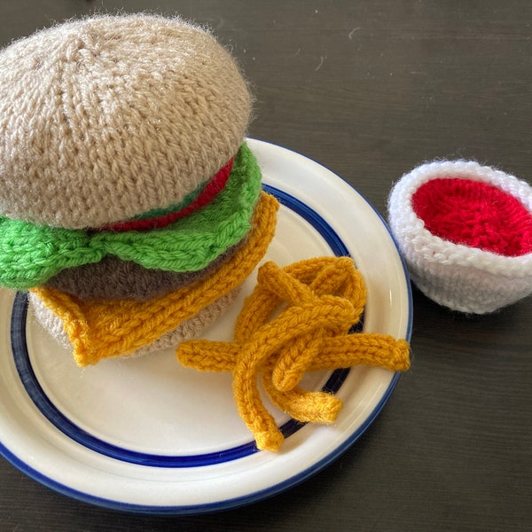 Knitting Pattern: Hamburger