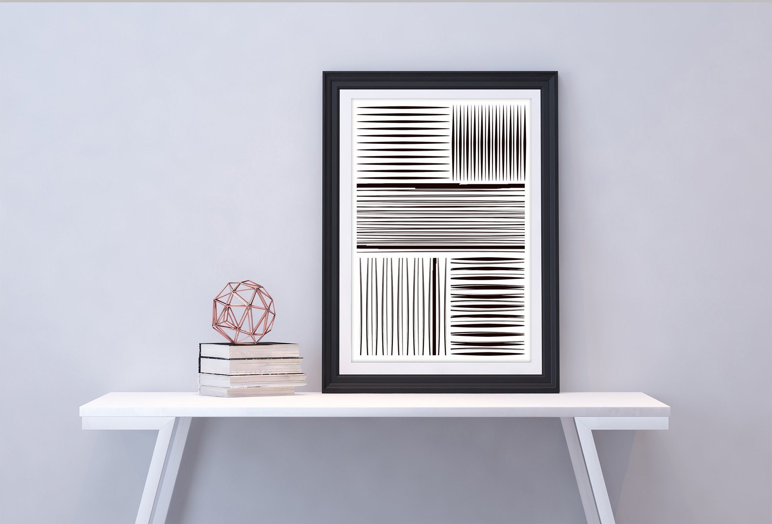 Printable black and white svg wall art Linear png ornament | Etsy