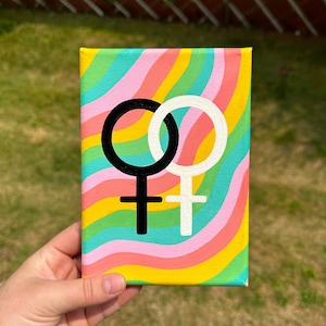 Lesbian Pride Original Painting
