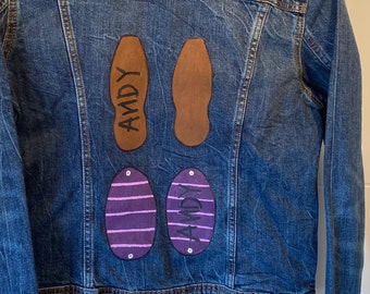 You’ve Got A Friend In Me Hand Painted Jean Jacket Size Medium