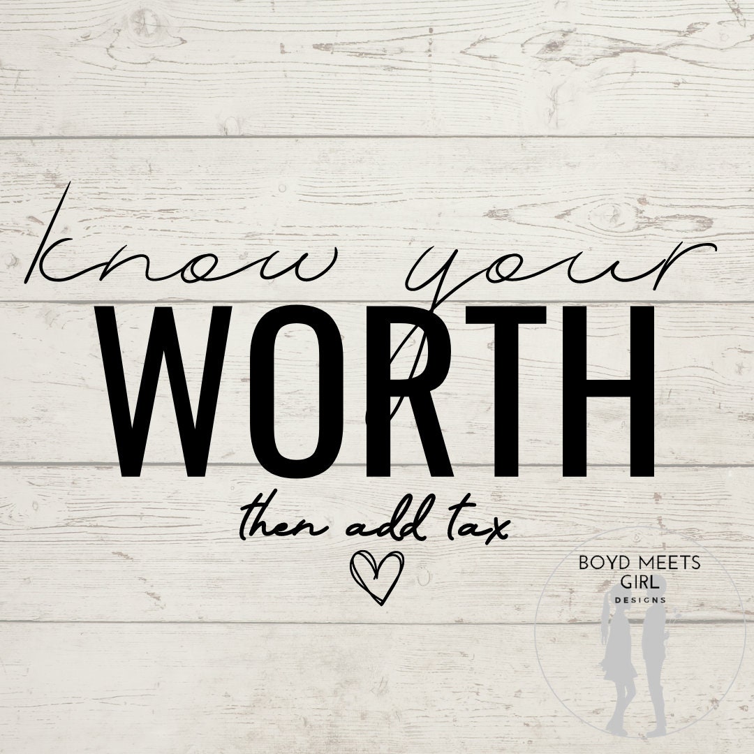 Know Your Worth Svg, Png, Pdf - Cut File - Inspirational Svg - Mental ...