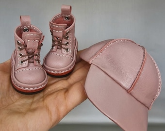 Boots and cap for Paola Reina doll, genuine leather boots for doll, baseball cap for Paola Reina, set of clothes for 13 inch doll PRE-ORDER