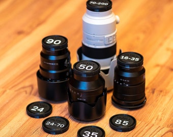 Custom-made Rear Lens Cap with Focal Length Marking, specially designed for Sony E-Mount lenses